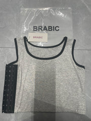 BRABIC Women's Lace Up Boned Jacquard Brocade Waist Training Underbust Corset [underclothing]