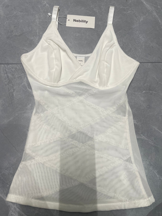 Nebility bodysuit for women Short Sleeve V-Neck Casual Stretchy Basic T Vest