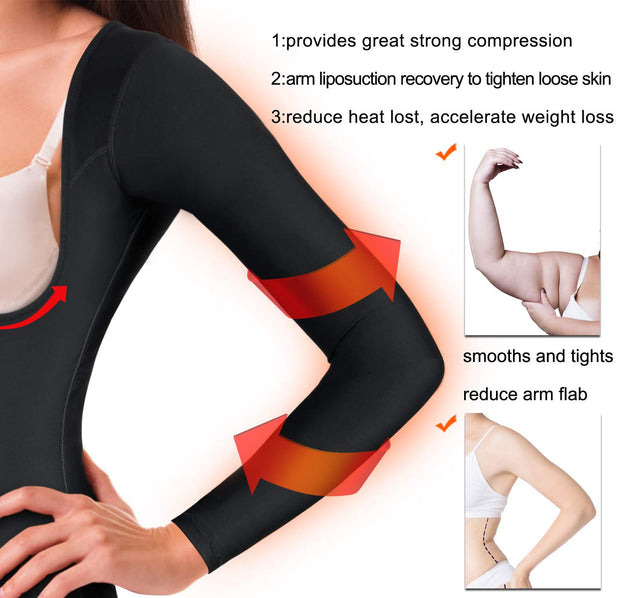 Women Tummy Control Upper Arm Shaper Post Surgical Compression Tops