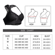 Breathable Racerback Padded Lace Bralette