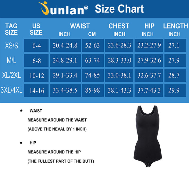 Junlan Women Seamless Round Neck Body Shapewear