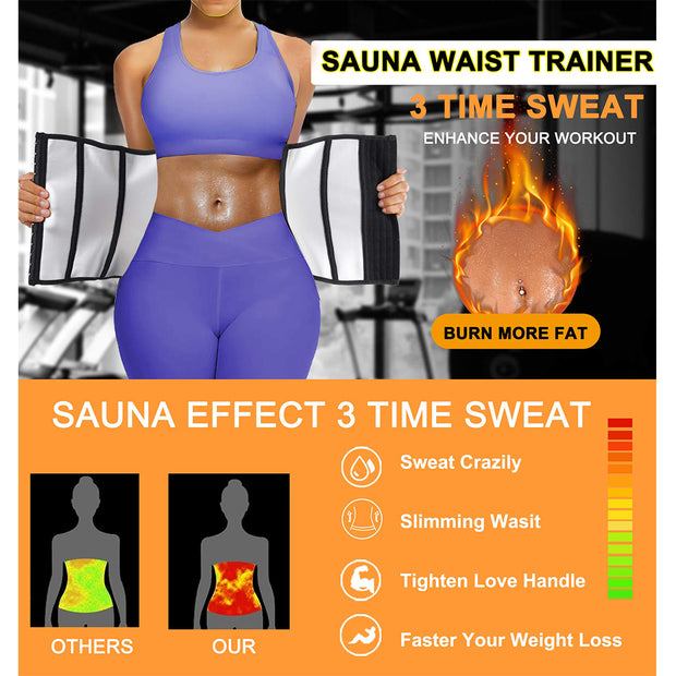 Junlan Heat-cycle Sweat  Waist Trainer for Weight loss
